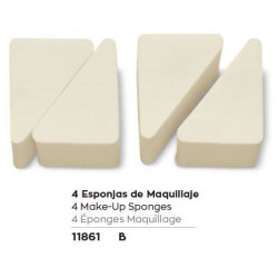 Esponja de maquillaje cuatro unidades