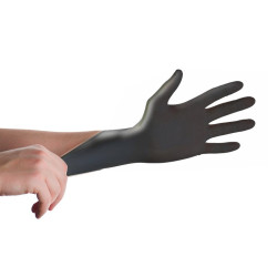 Guantes nitrilo sin polvo color negro TALLA PEQUEÑA
