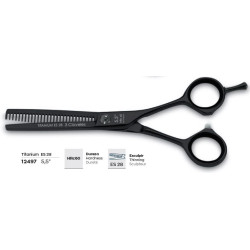 Tijera esculpir titanium color negro