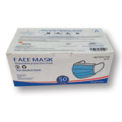 Mascarilla facial protección azul